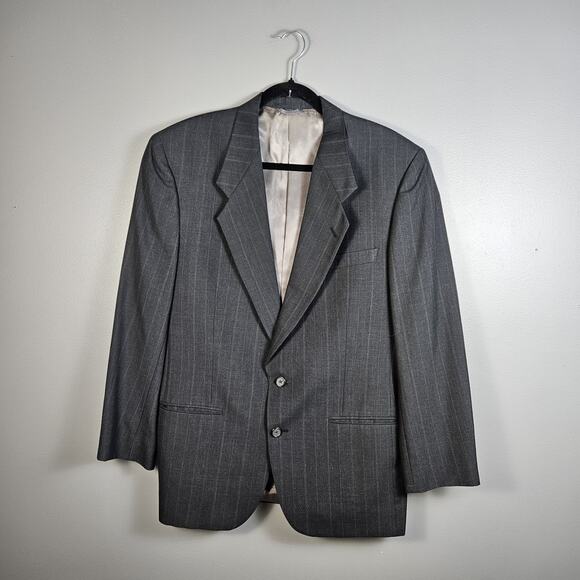 Terzo Uomo 42R USA MADE Gray Thin Striped Sports Jacket Coat - Picture 1 of 5